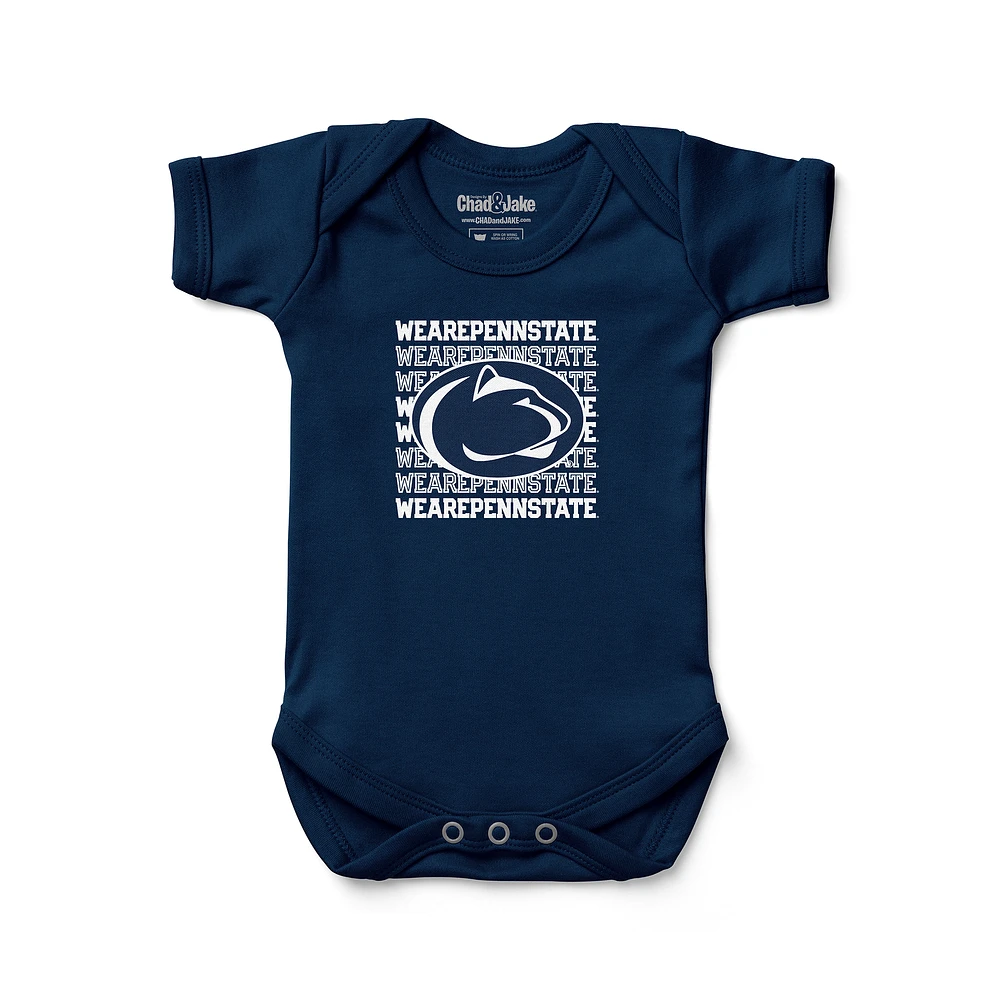 Newborn & Infant Chad Jake Navy Penn State Nittany Lions Retro Bodysuit