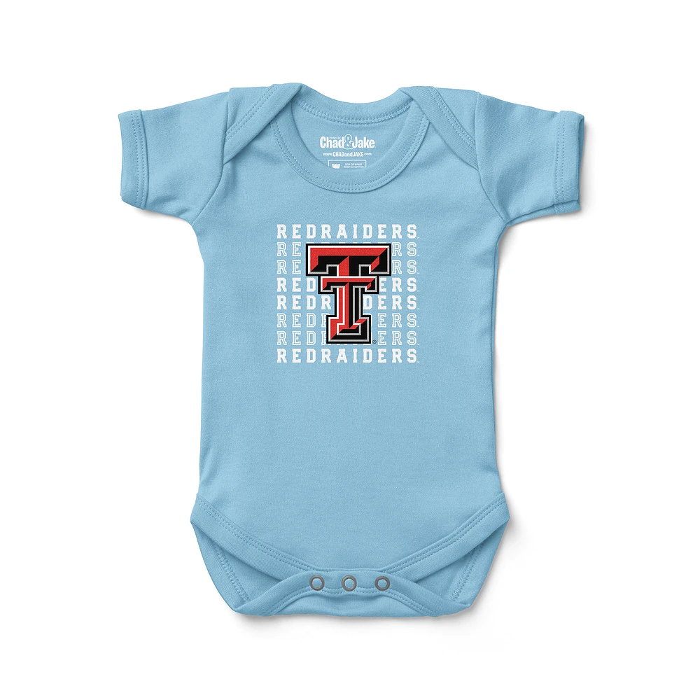 Newborn & Infant Chad Jake Light Blue Texas Tech Red Raiders Retro Bodysuit