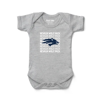 Newborn & Infant Chad Jake Heather Gray Nevada Wolf Pack Retro Bodysuit