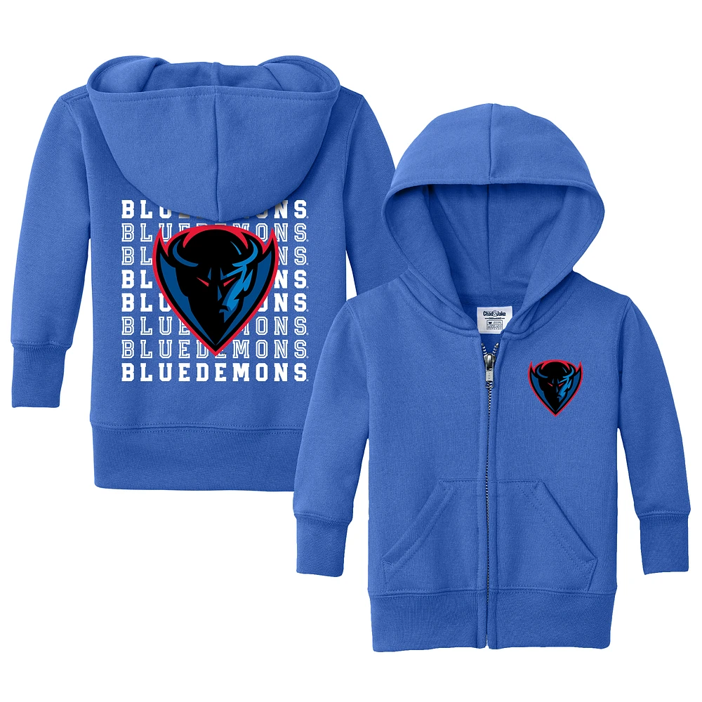 Infant Chad & Jake Royal DePaul Blue Demons Retro Full-Zip Hoodie