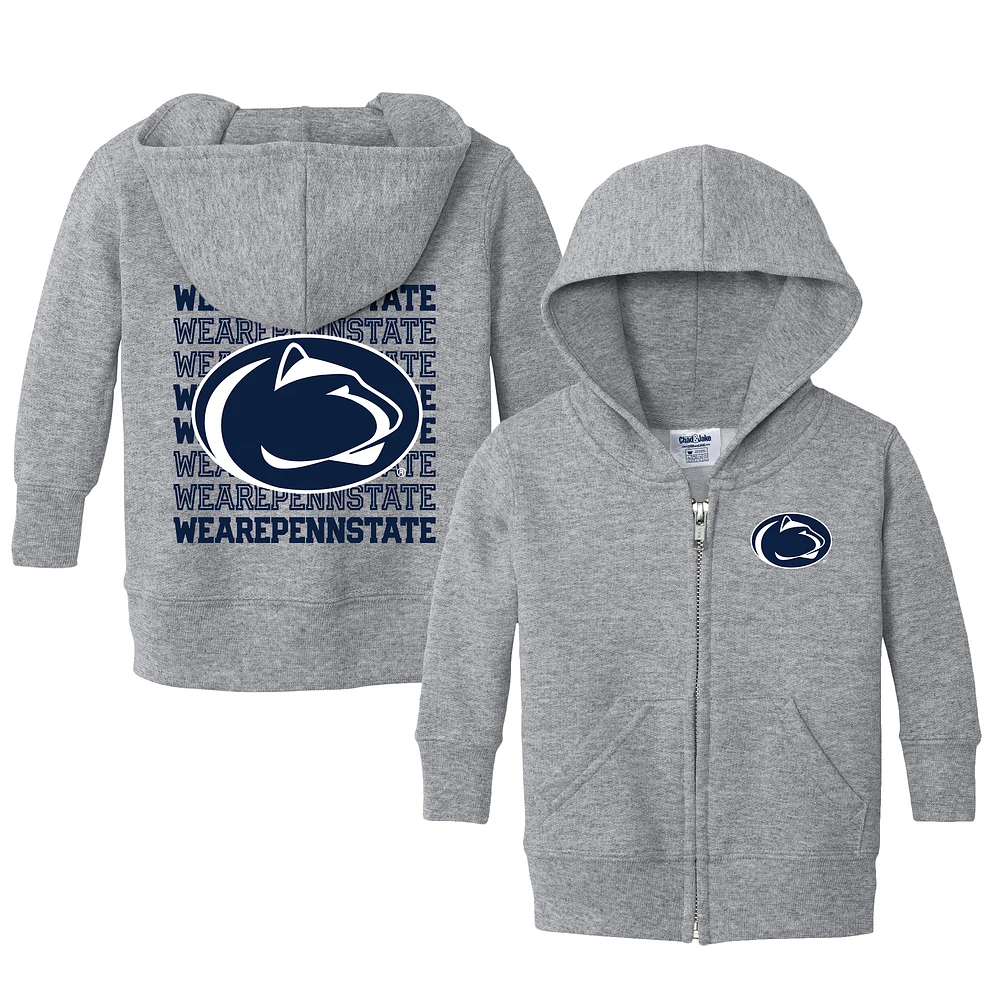 Infant Chad & Jake Heather Gray Penn State Nittany Lions Retro Full-Zip Hoodie