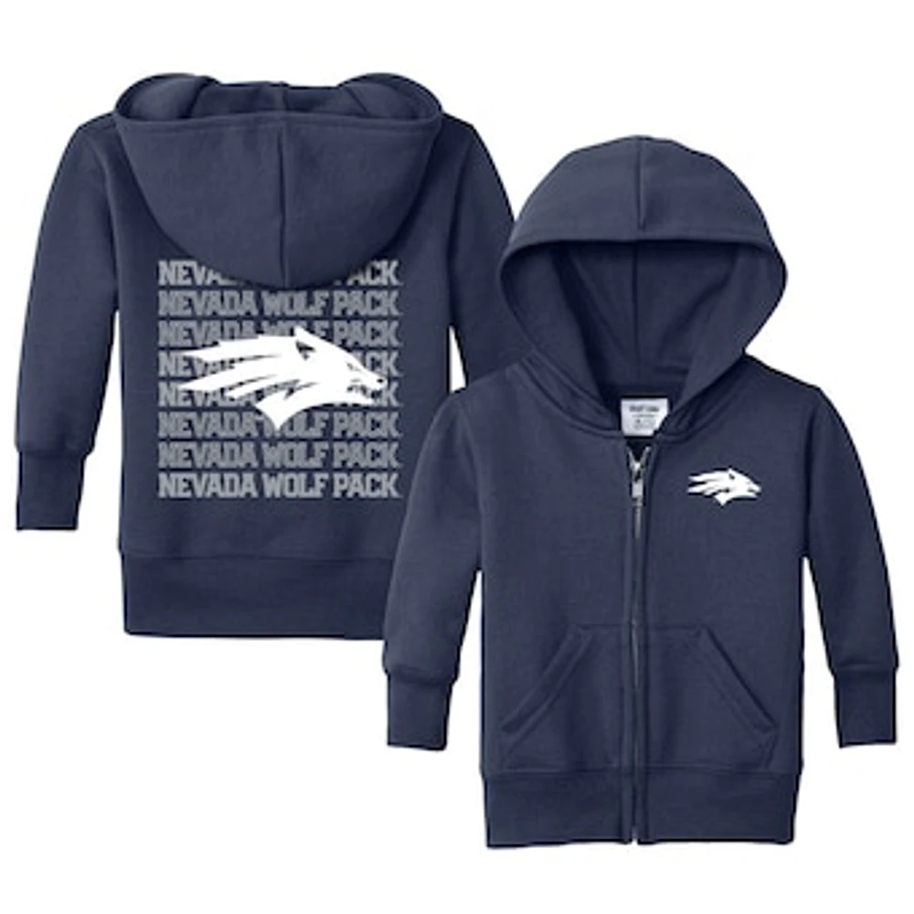 Infant Chad & Jake Navy Nevada Wolf Pack Retro Full-Zip Hoodie