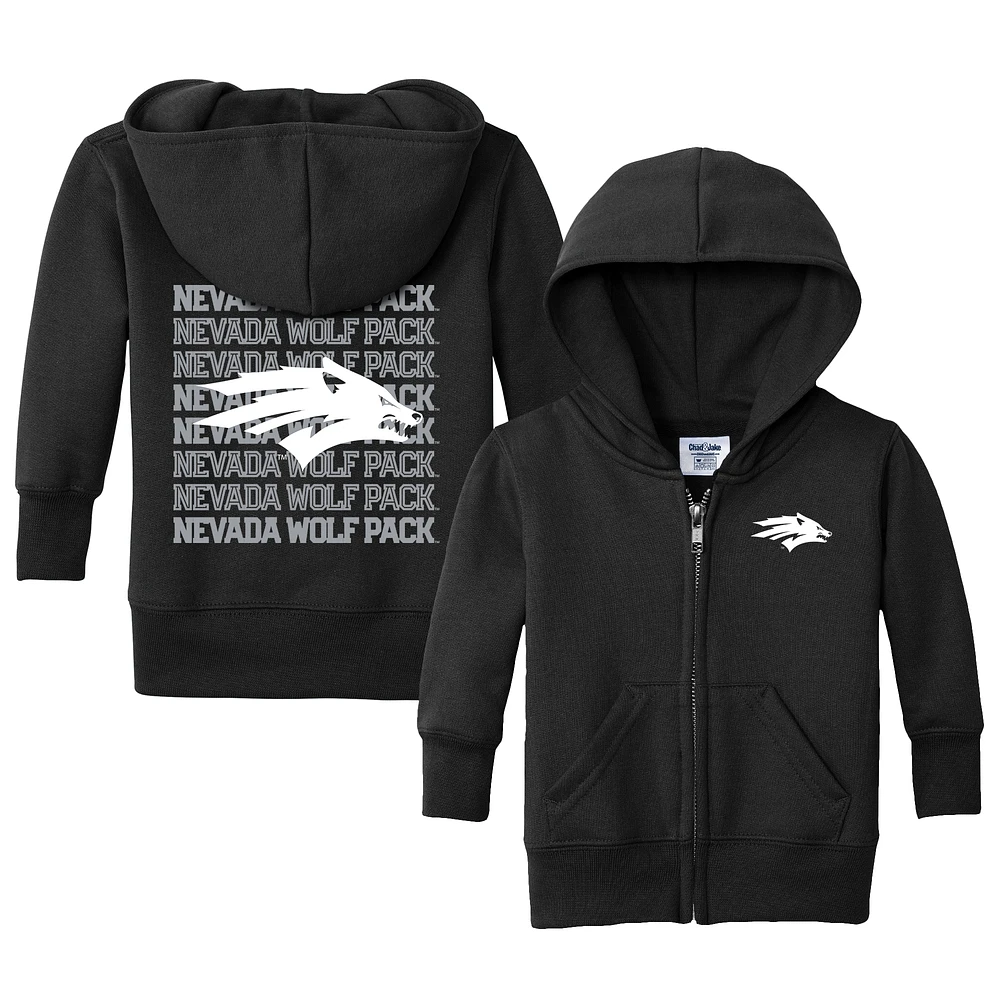 Infant Chad & Jake Black Nevada Wolf Pack Retro Full-Zip Hoodie