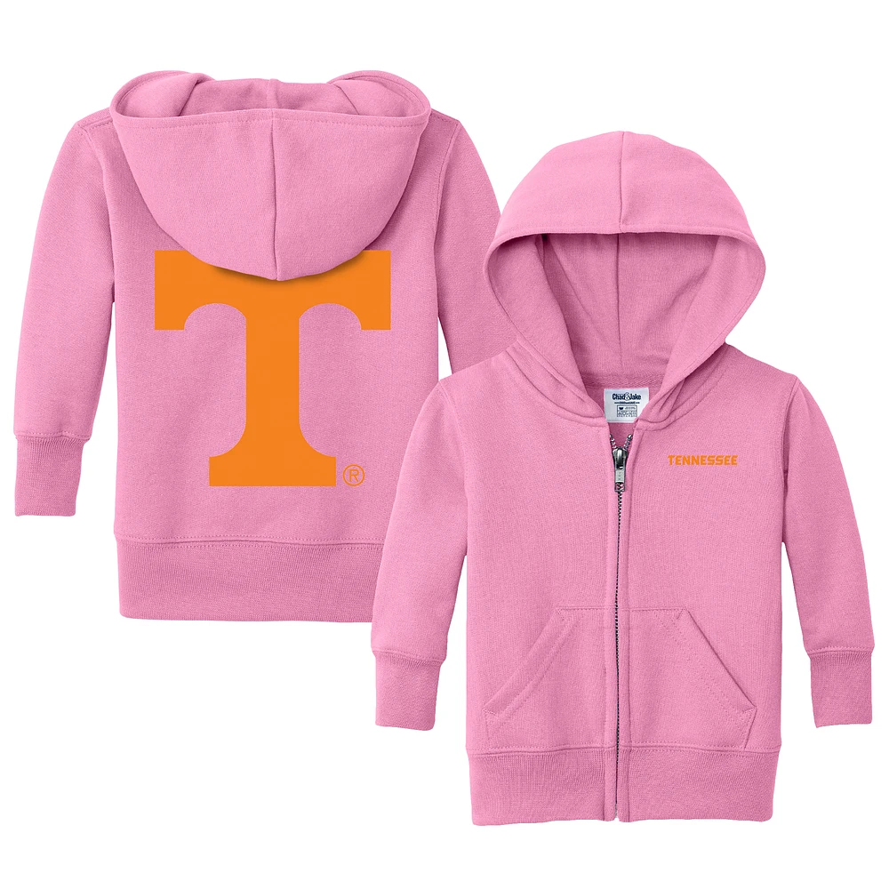 Infant Chad & Jake Pink Tennessee Volunteers Primary Logo Full-Zip Hoodie