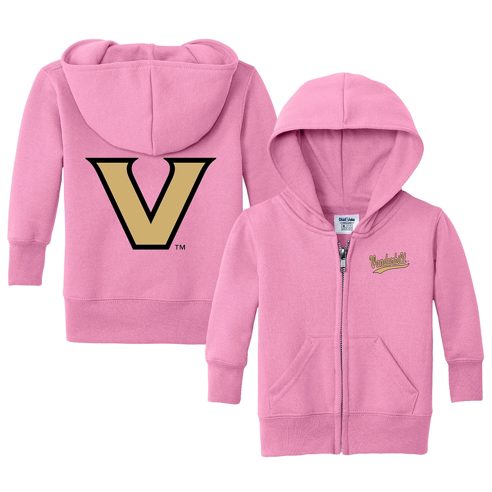 Infant Chad & Jake Pink Vanderbilt Commodores Primary Logo Full-Zip Hoodie
