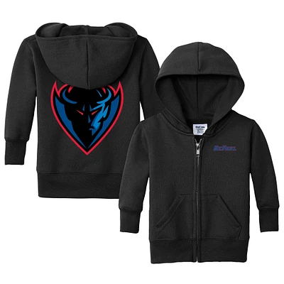 Infant Chad & Jake Black DePaul Blue Demons Primary Logo Full-Zip Hoodie