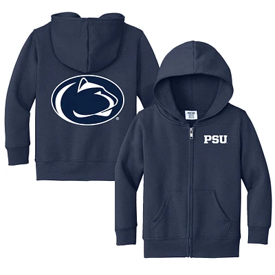 Toddler Chad & Jake Navy Penn State Nittany Lions Primary Logo Full-Zip Hoodie