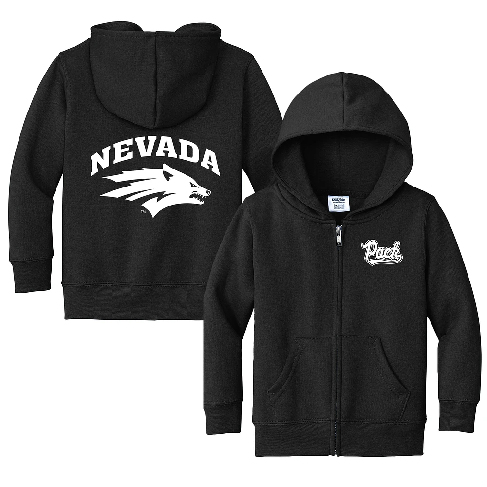 Toddler Chad & Jake Nevada Wolf Pack Primary Logo Full-Zip Hoodie