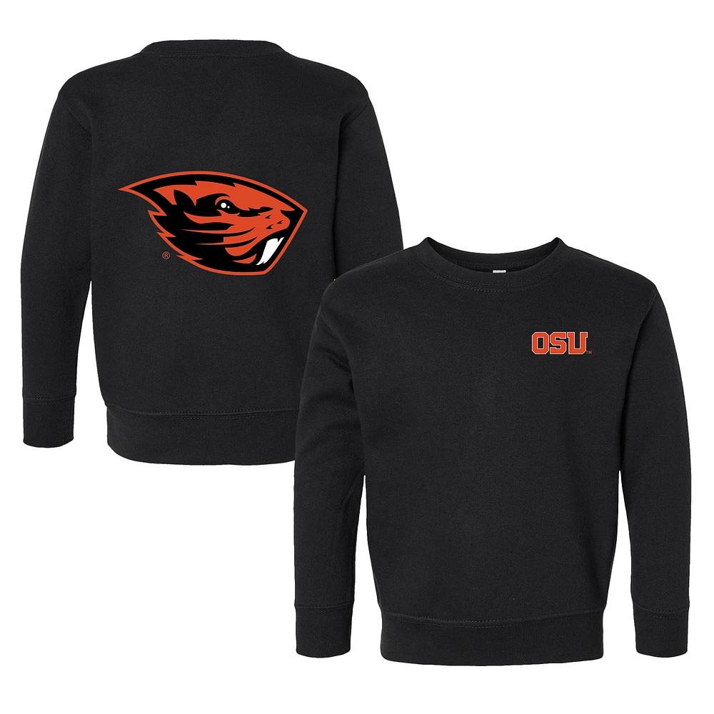 Toddler Chad & Jake Black Oregon State Beavers Logo Pullover Sweatshirt