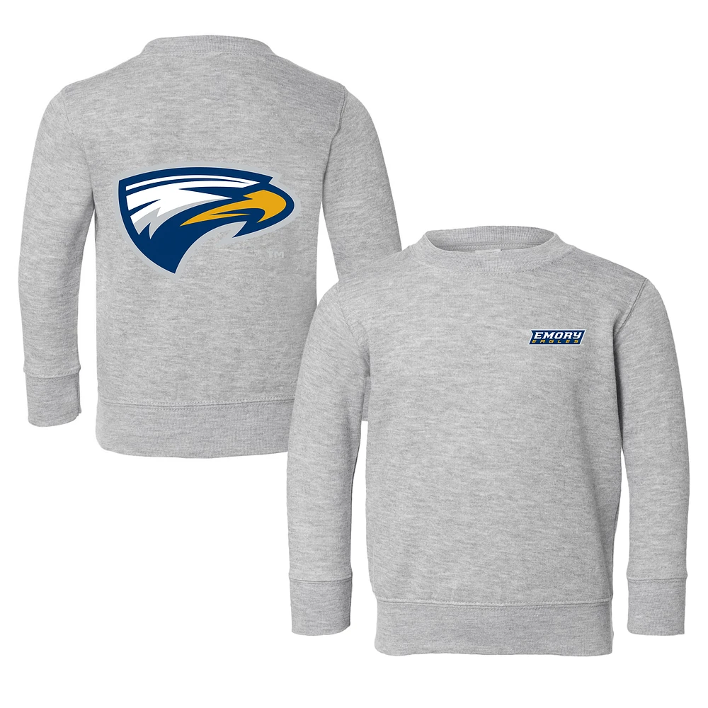 Toddler Chad & Jake Heather Gray Emory Eagles Logo Pullover Sweatshirt