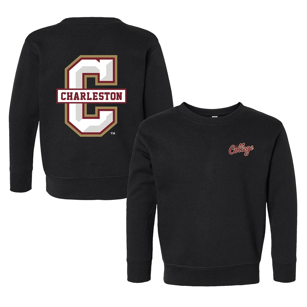 Toddler Chad & Jake Black Charleston Cougars Logo Pullover Sweatshirt