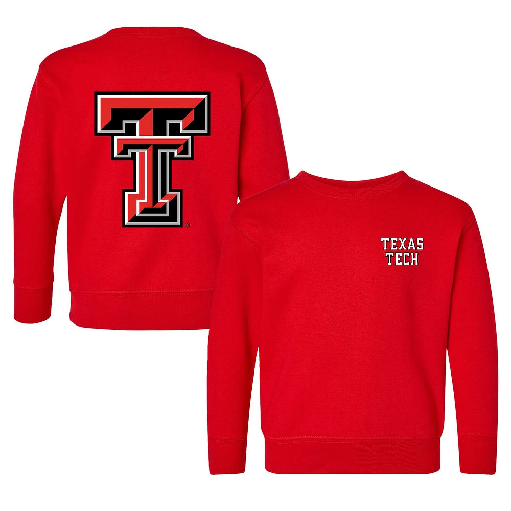 Toddler Chad & Jake Red Texas Tech Raiders Logo Pullover Sweatshirt