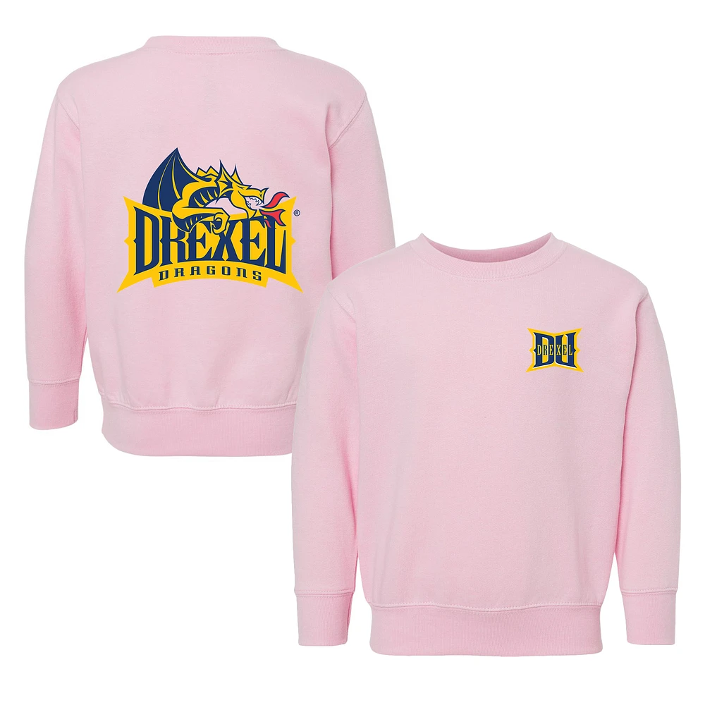 Toddler Chad & Jake Pink Drexel Dragons Logo Pullover Sweatshirt