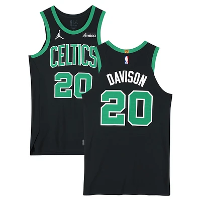 JD Davison Boston Celtics Game-Used #20 Black Jordan Brand Jersey vs. New York Knicks on May 14, 2025 - Eastern Conference Finals Game 5 - Size 46+4