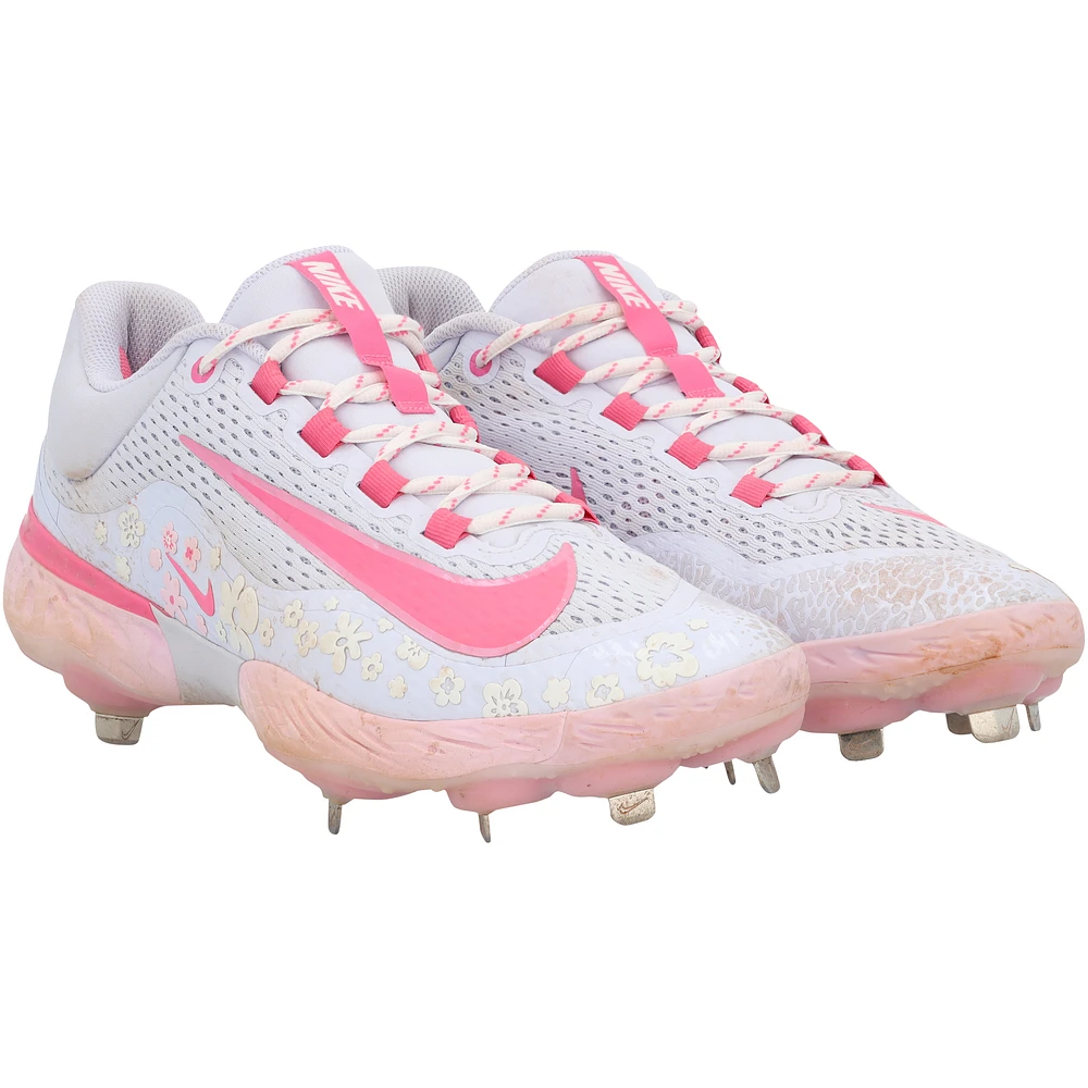 Adley Rutschman Baltimore Orioles Game-Used Pink Nike Cleats vs. Los Angeles Angels on May 11, 2025 - Mother's Day