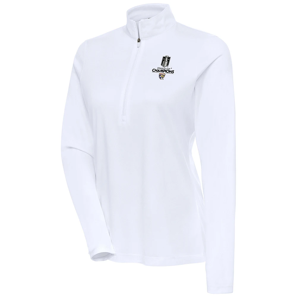 Women's Fanatics Florida Panthers 2025 Stanley Cup Champions Flex Quarter-Zip Pullover