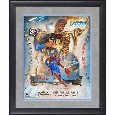 Shai Gilgeous-Alexander Oklahoma City Thunder Framed 16" x 20" 2025 NBA Finals MVP Collage