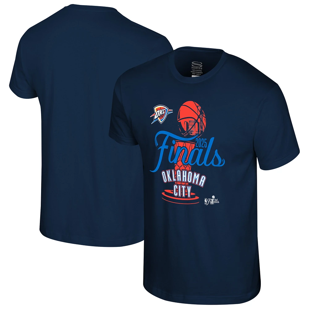Unisex Stadium Essentials Navy Oklahoma City Thunder 2025 NBA Finals Cruise T-Shirt