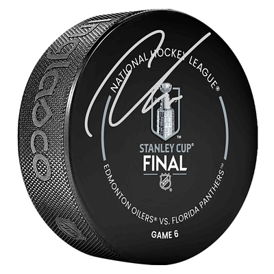 Carter Verhaeghe Florida Panthers Autographed 2025 Stanley Cup Champions Official Game Puck