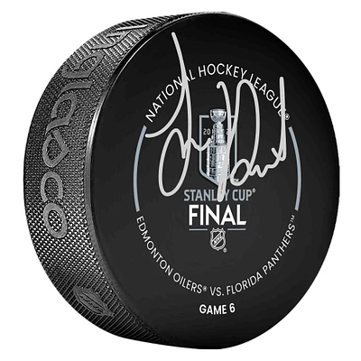 Sam Reinhart Florida Panthers Autographed 2025 Stanley Cup Champions Official Game Puck