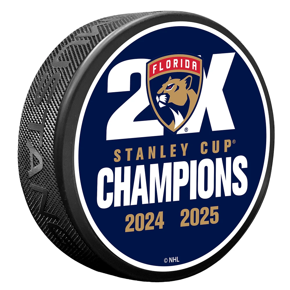 Florida Panthers Two-Time Stanley Cup Champions Puck