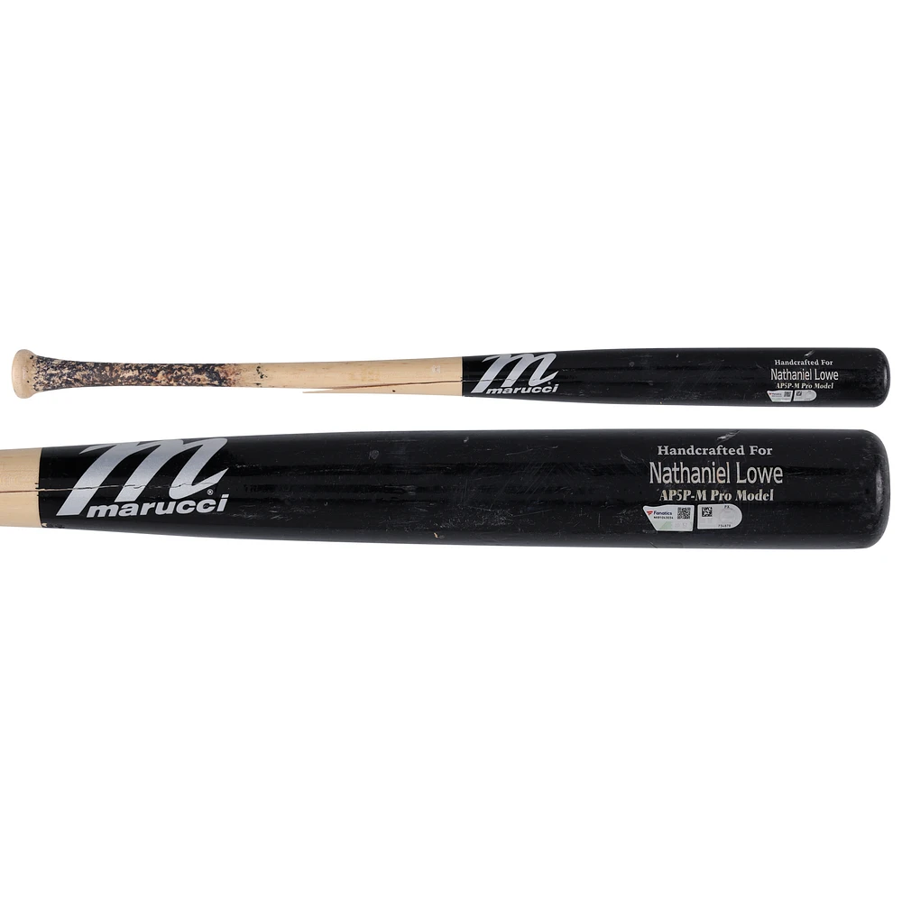 Nathaniel Lowe Washington Nationals Game-Used Black/Tan Marucci Broken Bat vs. San Francisco Giants on May 23, 2025