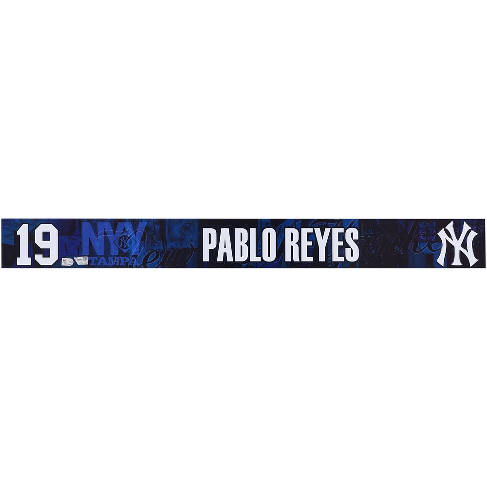 Pablo Reyes New York Yankees Player-Issued #19 Navy Nameplate from 2025 MLB Spring Training
