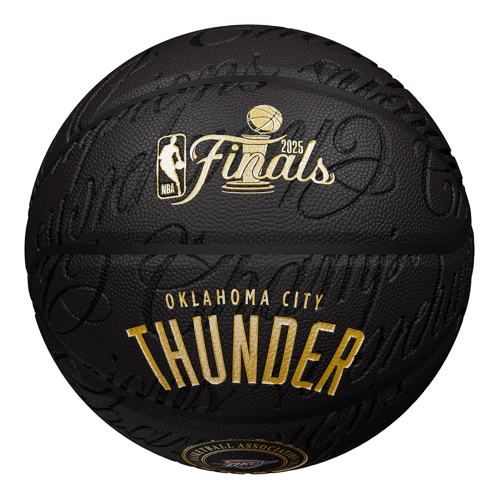 Oklahoma City Thunder 2025 NBA Finals Champions Wilson Basketball