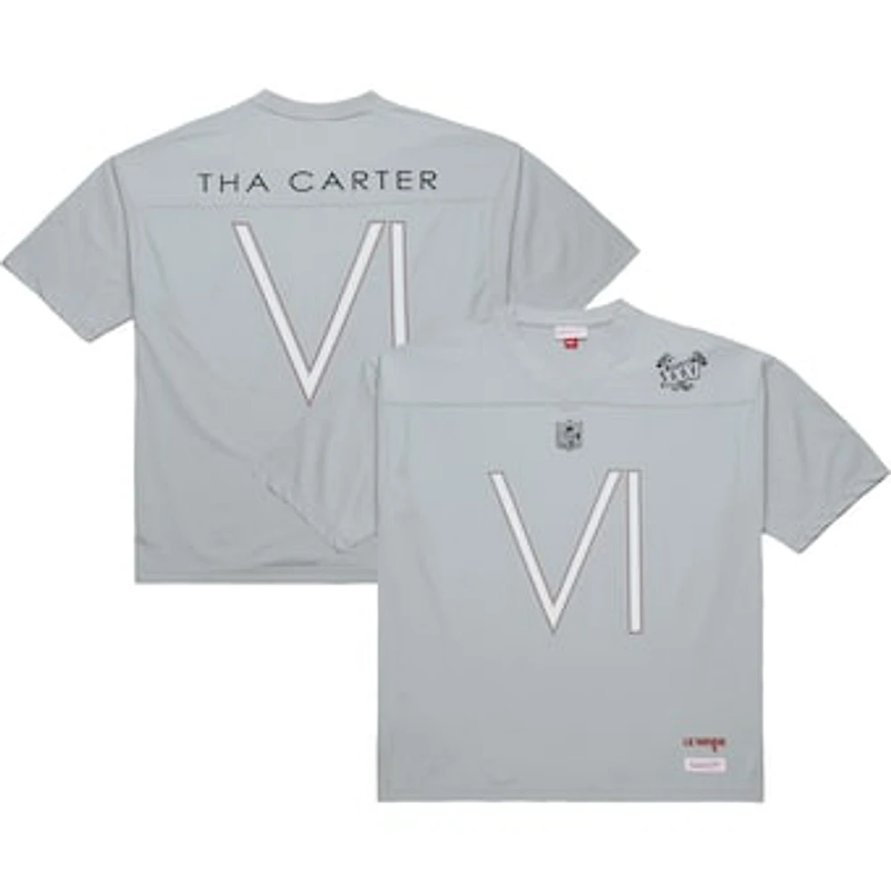 Men's Mitchell & Ness x NFL Lil Wayne Gray Super Bowl XXXI Tha Carter VI Fashion Jersey