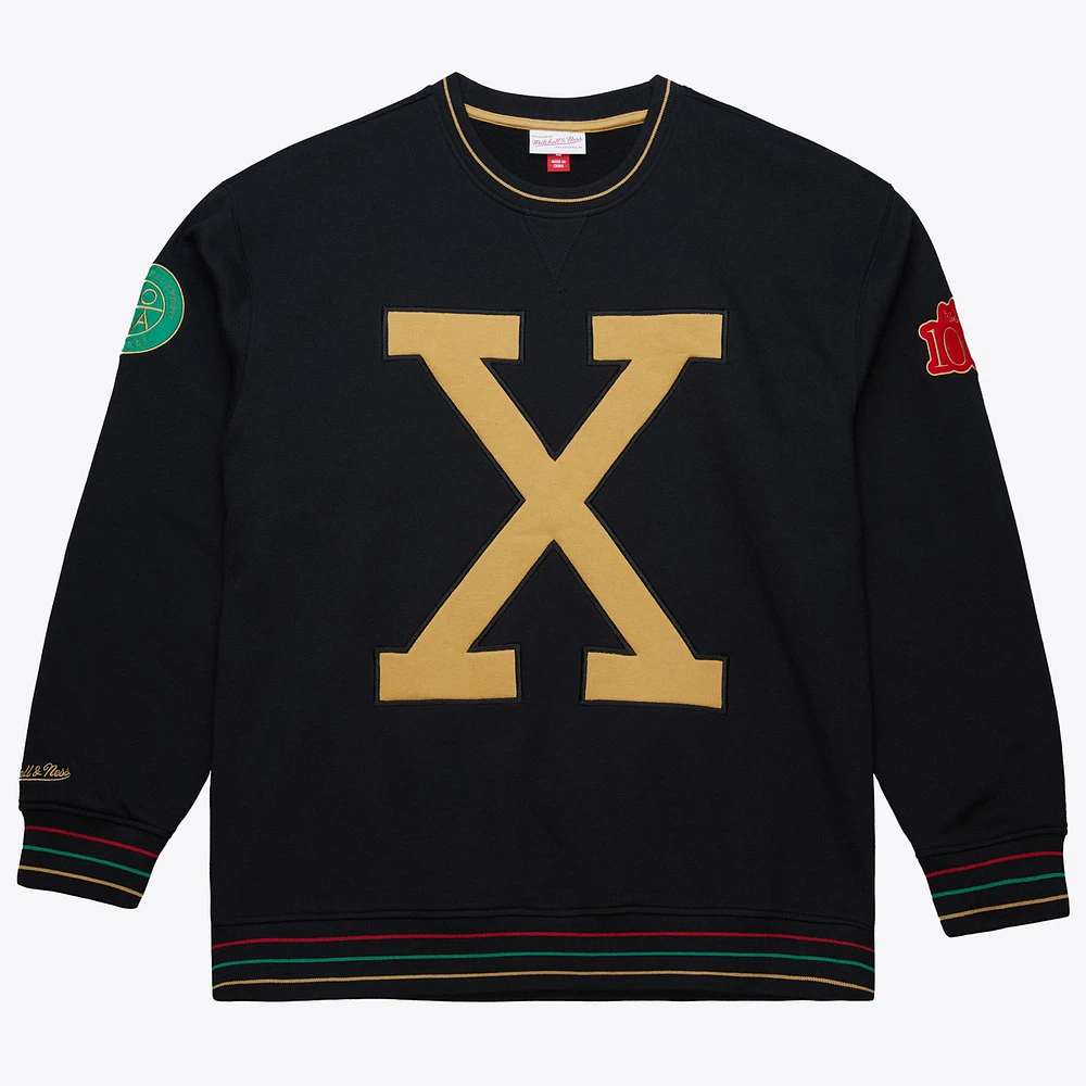 Men's Mitchell & Ness x Malcolm X x Spike Lee Black Fanatics Fest Fleece Pullover Sweatshirt