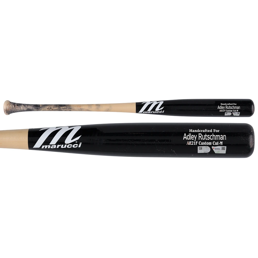 Adley Rutschman Baltimore Orioles Game-Used Tan/Black Marucci Broken Bat vs. Kansas City Royals on April 4, 2025