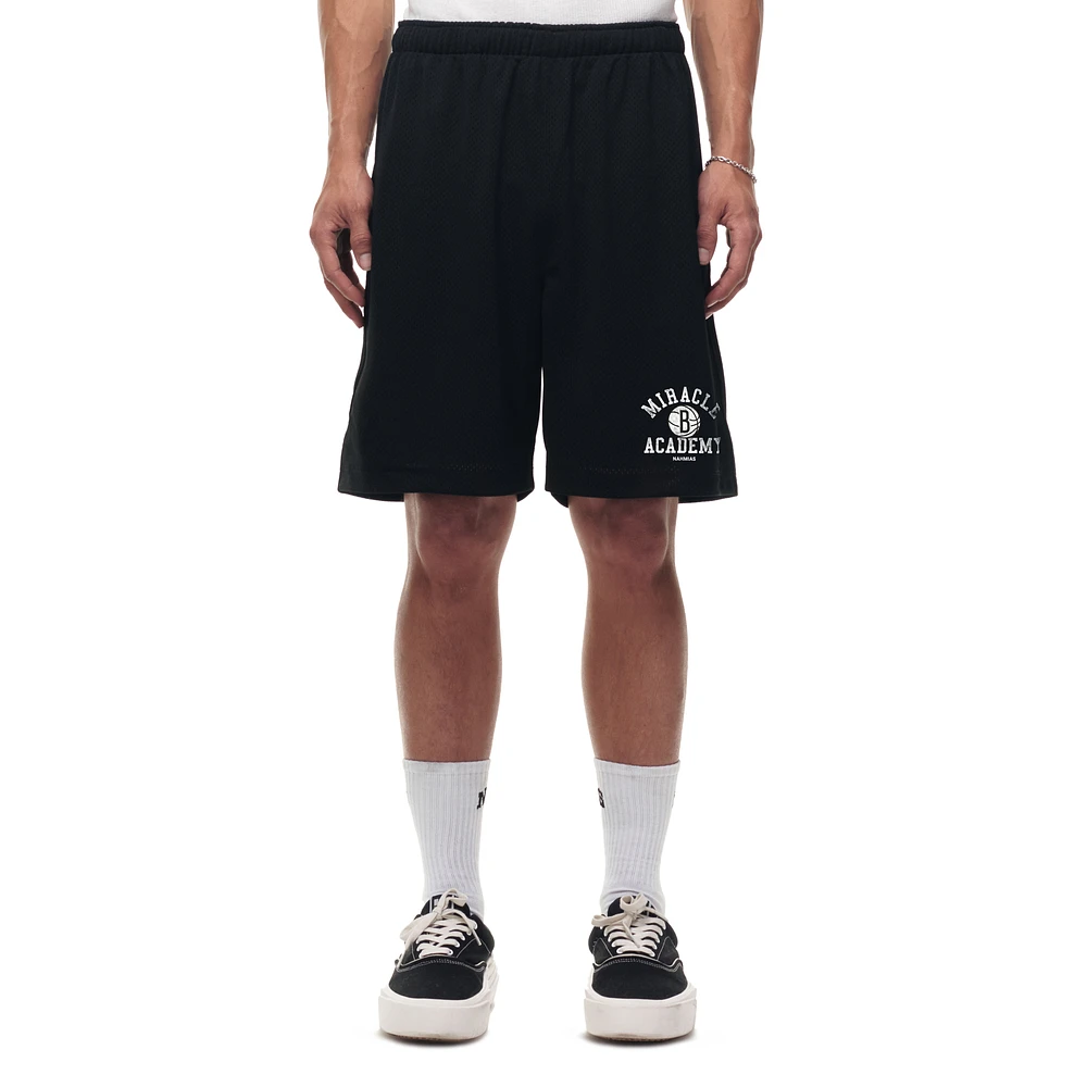 Unisex Black Brooklyn Nets Miracle Academy x NBA Collection Baggy Mesh P.E. Shorts
