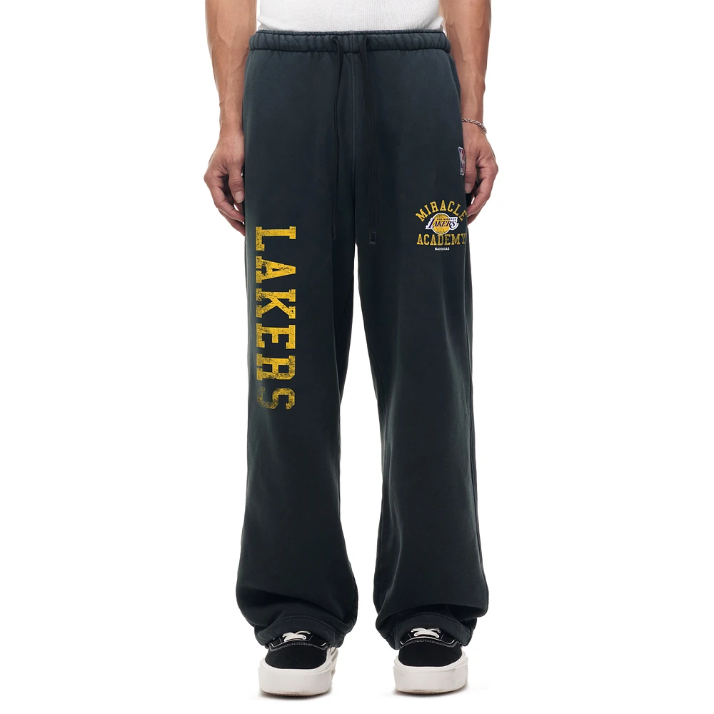 Unisex Heather Black Los Angeles Lakers Miracle Academy x NBA Collection Vintage Wide Sweatpants
