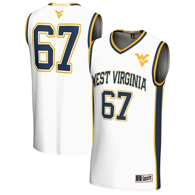 Unisex GameDay Greats White West Virginia Mountaineers Lightweight Collegiate Basketball Fashion Jersey