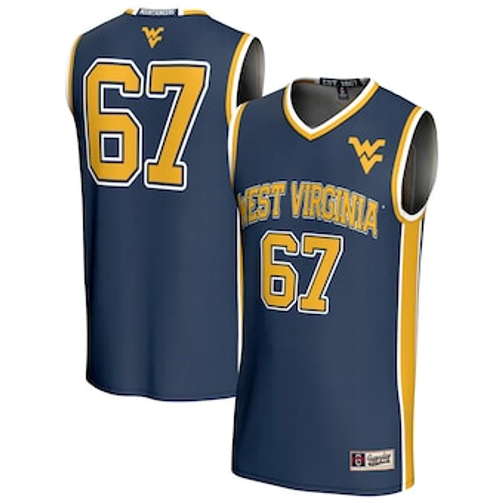 Unisex GameDay Greats Navy West Virginia Mountaineers Lightweight Collegiate Basketball Fashion Jersey