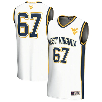 Youth GameDay Greats White West Virginia Mountaineers Lightweight Collegiate Basketball Fashion Jersey