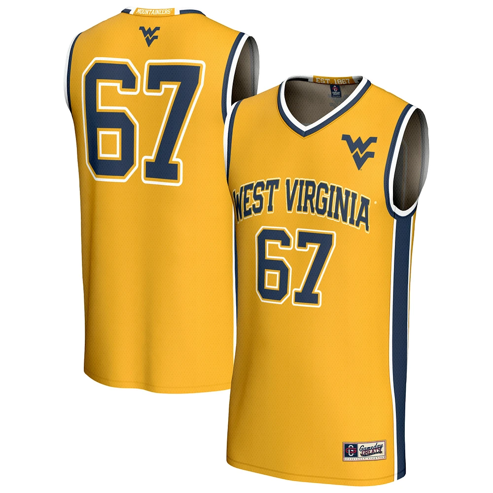 Youth GameDay Greats Gold West Virginia Mountaineers Lightweight Collegiate Basketball Fashion Jersey