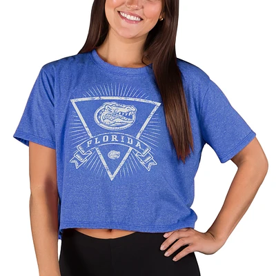 Women's Concepts Sport Royal Florida Gators Quest Knit Crop Top