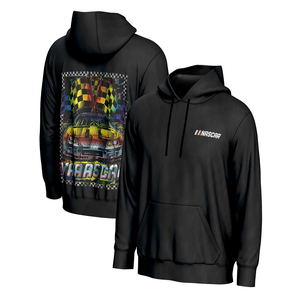 Youth ProSphere Black NASCAR All Over Pride Pullover Hoodie