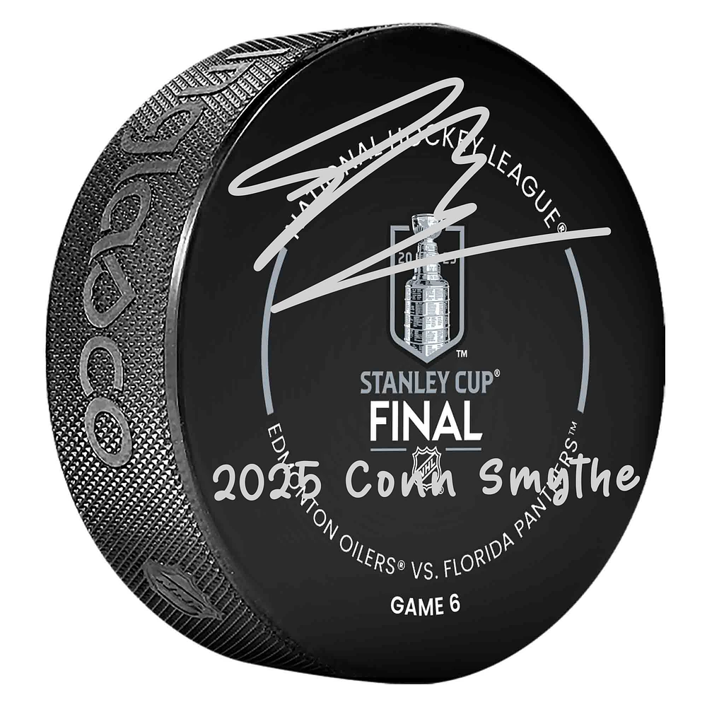 Sam Bennett Florida Panthers Autographed 2025 Stanley Cup Official Game Puck with "2025 Conn Smythe" Inscription
