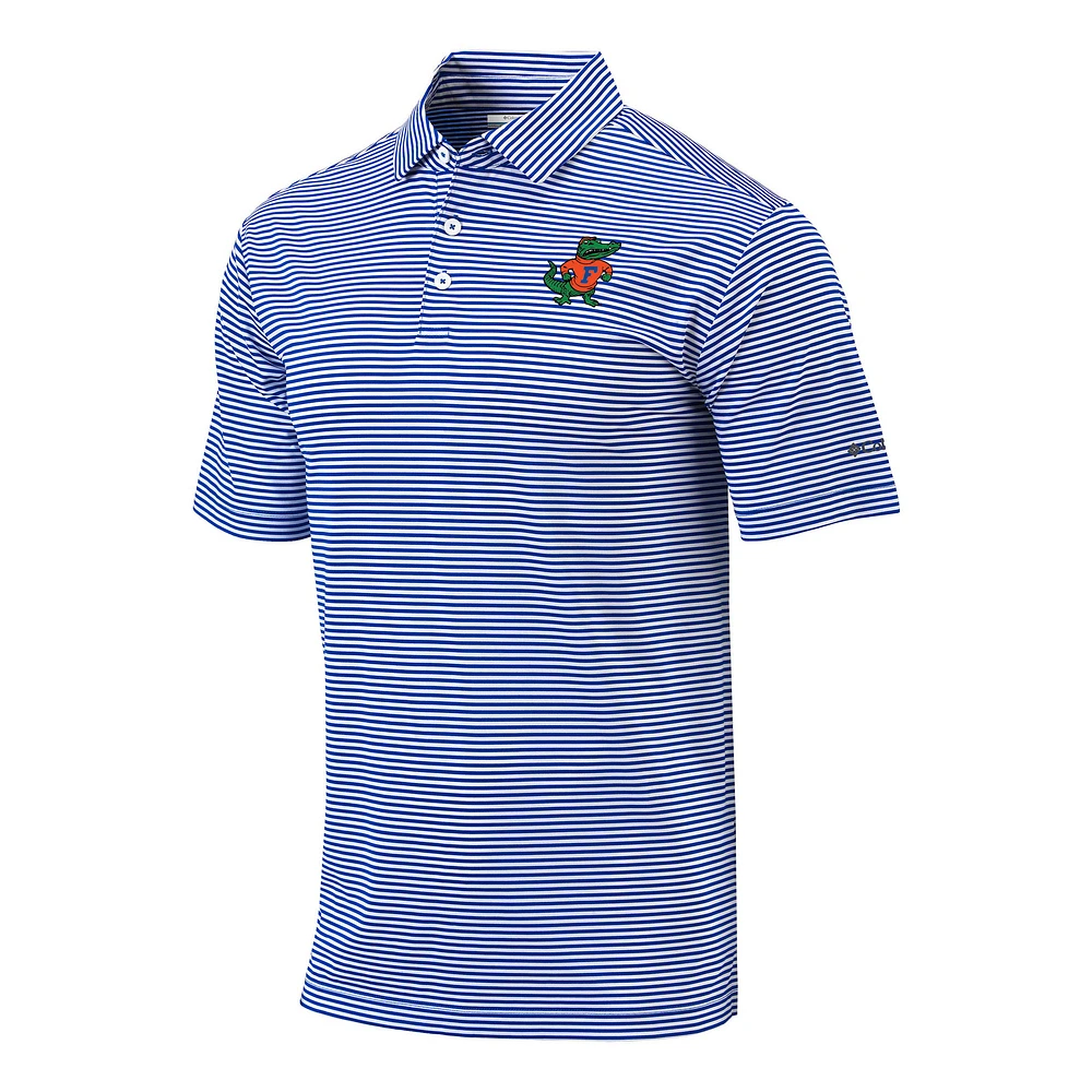 Men's Columbia Royal Florida Gators Vault Logo Club Invite Polo