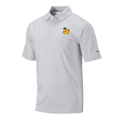 Men's Columbia Gray Baylor Bears Vault Logo Club Invite Polo