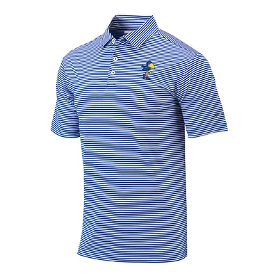 Men's Columbia Royal Kansas Jayhawks Vault Logo Club Invite Polo
