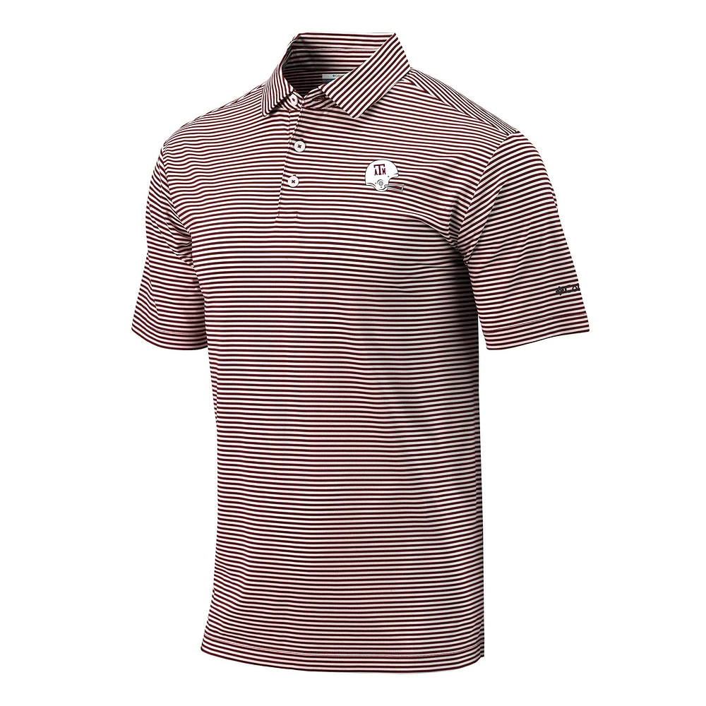 Men's Columbia Maroon Texas A&M Aggies Vault Logo Club Invite Polo