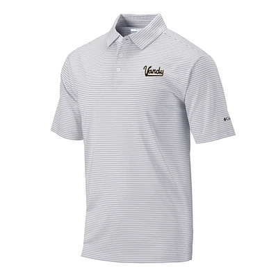 Men's Columbia Gray Vanderbilt Commodores Vault Logo Club Invite Polo