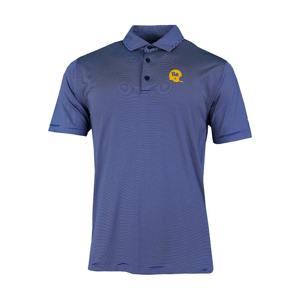 Men's Columbia Royal Pitt Panthers Vault Logo Double Hit Polo