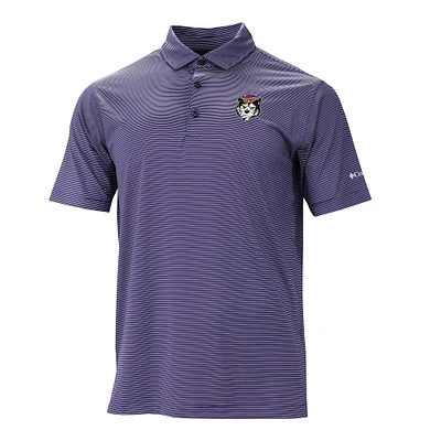 Men's Columbia Purple Washington Huskies Vault Logo Double Hit Polo
