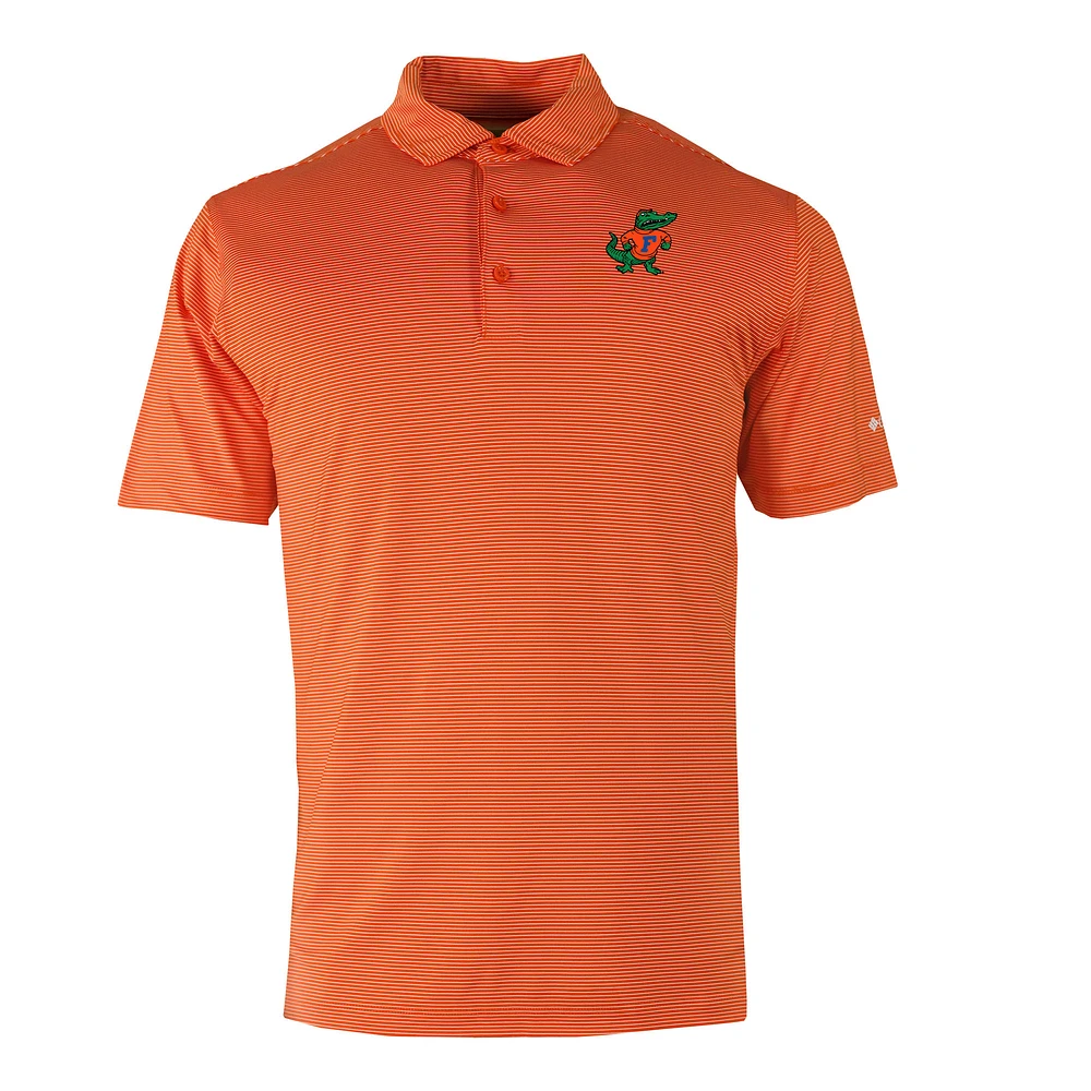 Men's Columbia Orange Florida Gators Vault Logo Double Hit Polo