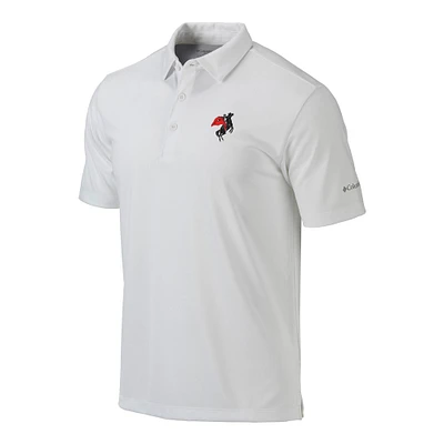 Men's Columbia White Texas Tech Red Raiders Vault Omni-Wick Drive Polo