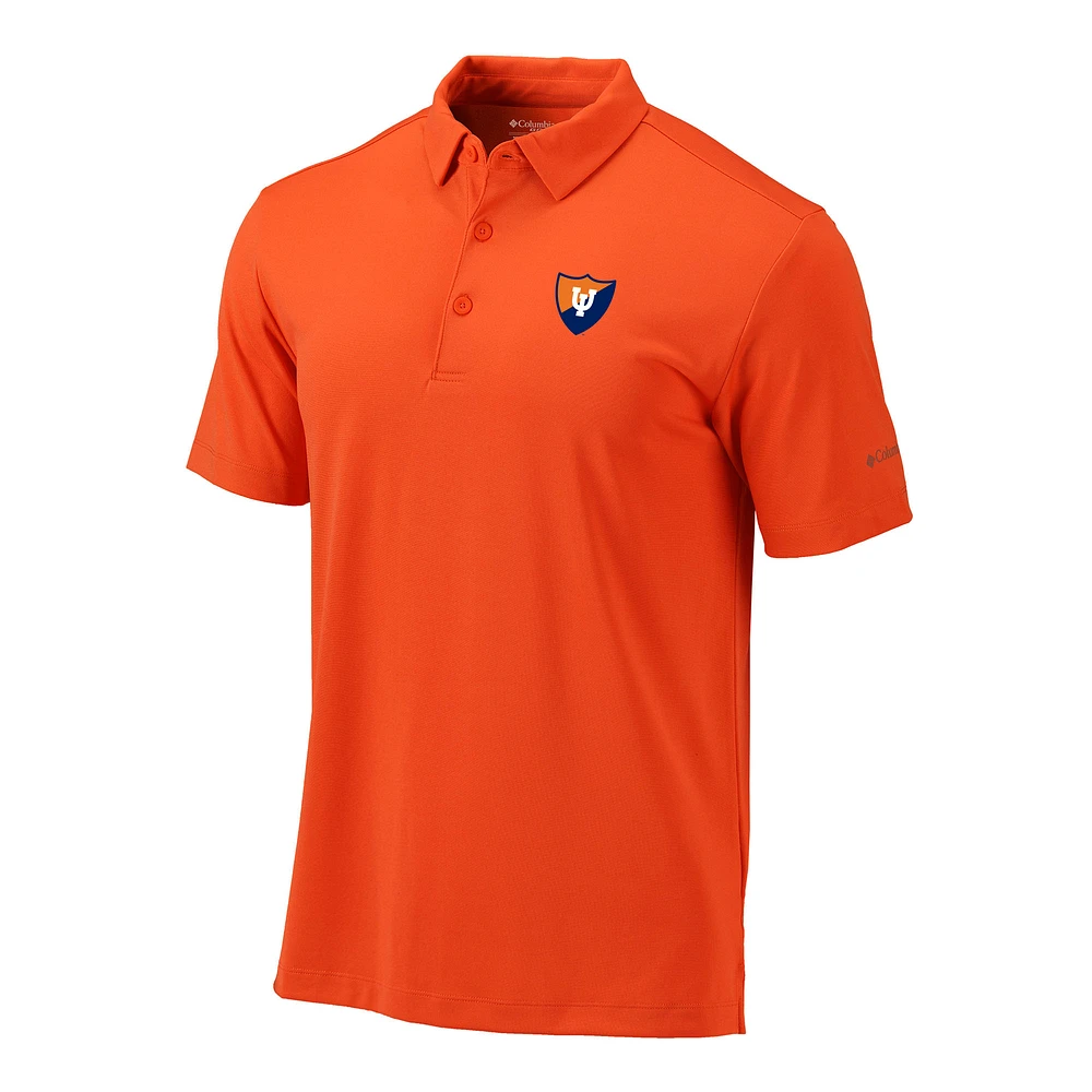 Men's Columbia Orange Illinois Fighting Illini Vault Omni-Wick Drive Polo